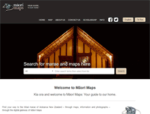 Tablet Screenshot of maorimaps.com
